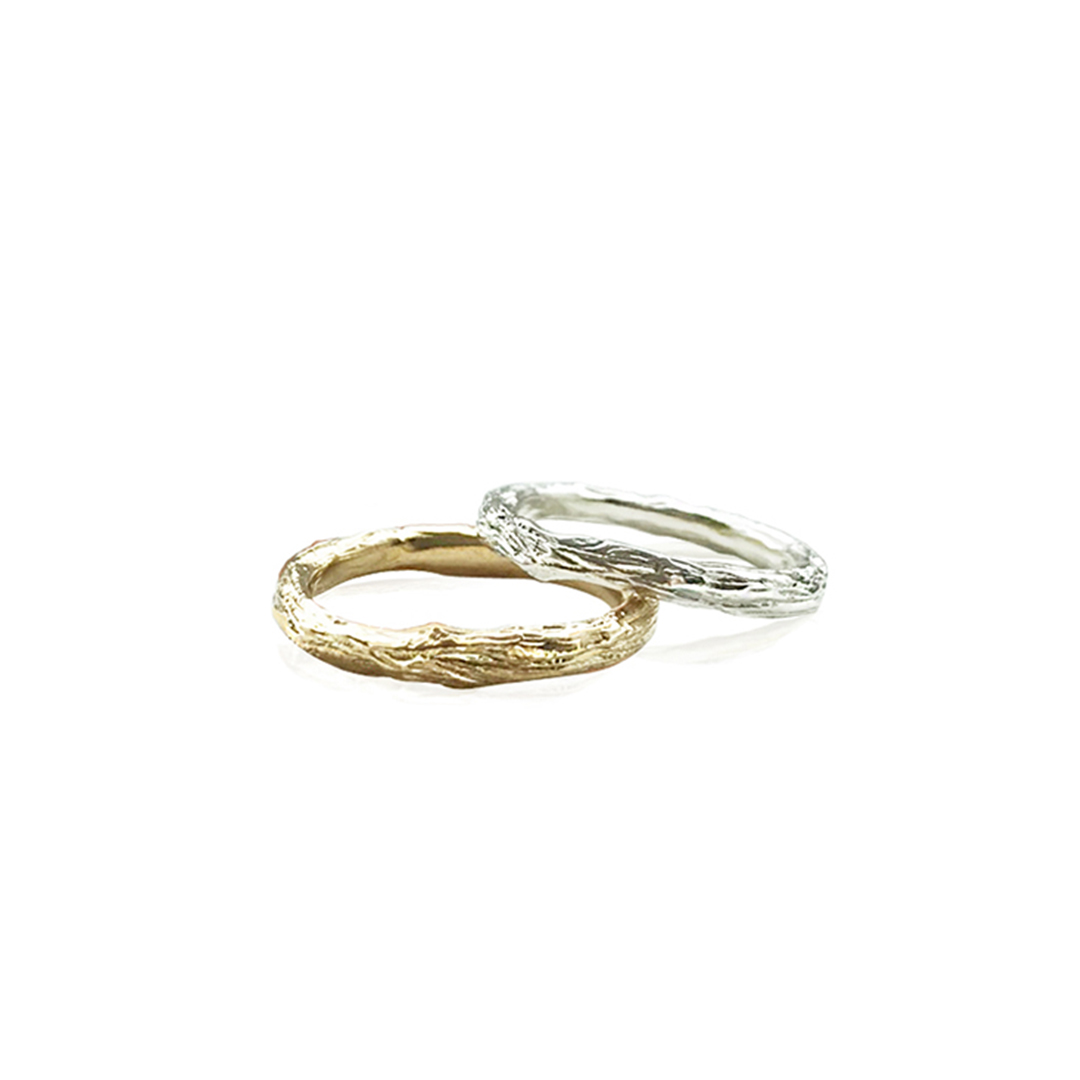 Woody Ring (Silver,Gold)